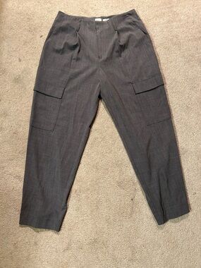 a new day Women’s Charcoal Pinstripe Cargo Pants